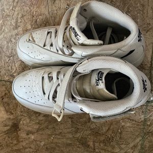 Used Unisex Nike Air Force Ones  mid to high top shoes